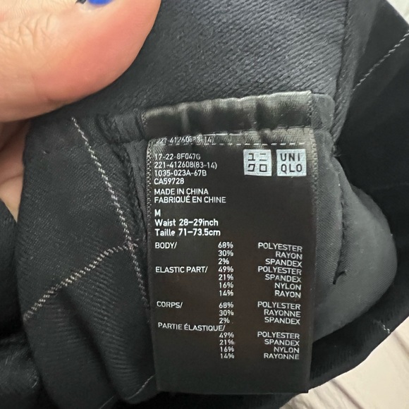 pull on navy pinstripe trouser - Picture 3 of 6